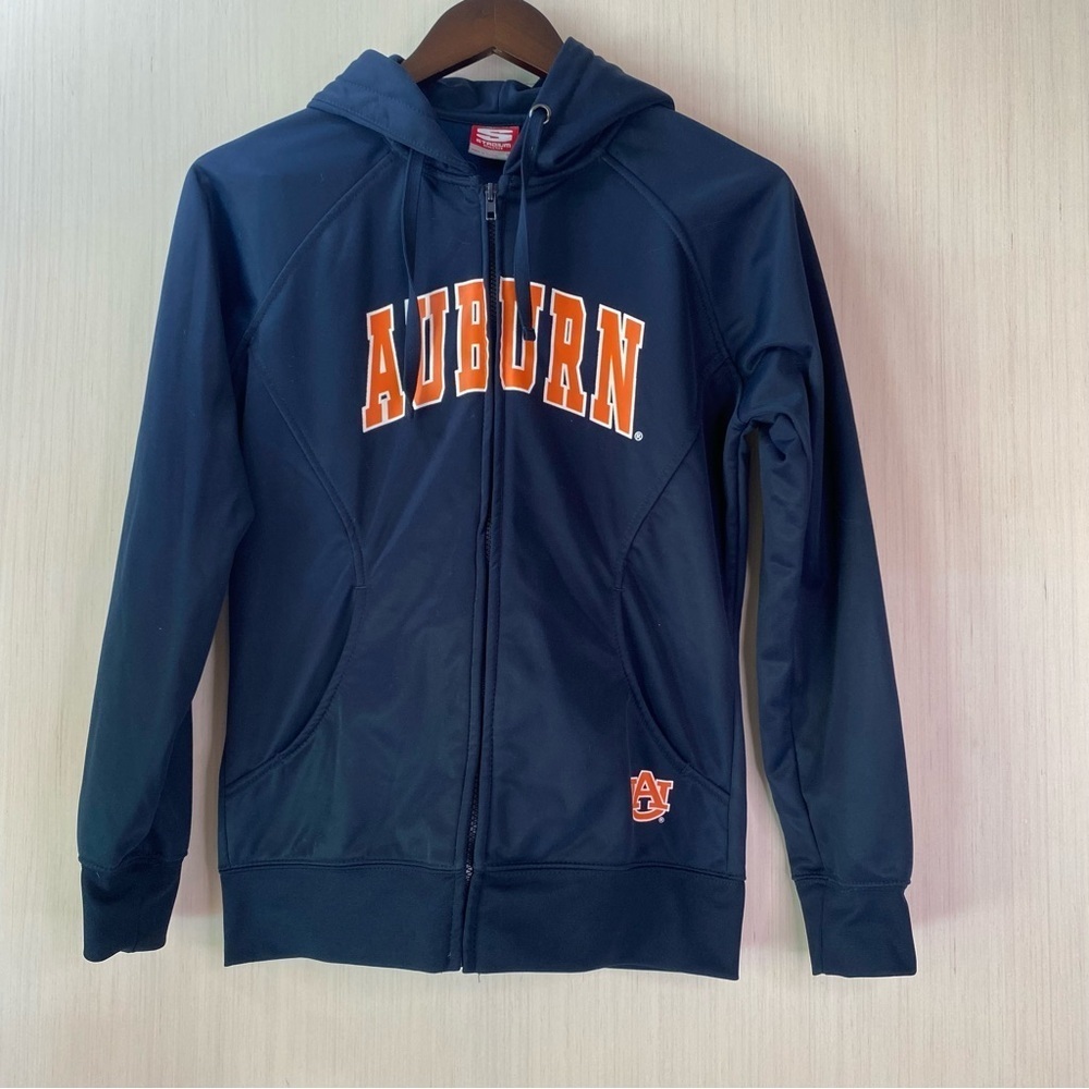 Stadium Athletics Women’s Auburn University Full Zip Navy Hoodie Small